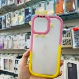 CASE iPhone TRONG VIỀN MÀU OMBRE CAMERA CÀI NƠ ( viền thẳng)
