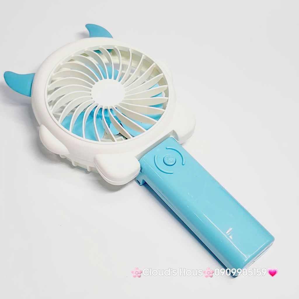 Mini Fan - Quạt Cầm Tay Có Tai Sừng Nhiều màu