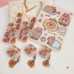 Case Ốp Bao da iPad Chuột Capybara iPad 9.7/10/10.2/10.5/10.9/11/12.9inch