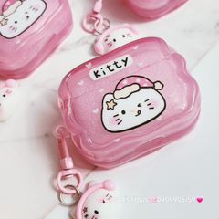 Cover Case Vỏ bảo vệ Airpod Mèo Kitty phao gợn sóng phao gợn sóng Airpod 1/2/3/Pro/Pro2