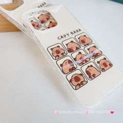 Case Ốp điện thoại iPhone Chuột CAPY BARA 3D Bóng Kute iPhone 13/14/15/16Pro/Promax