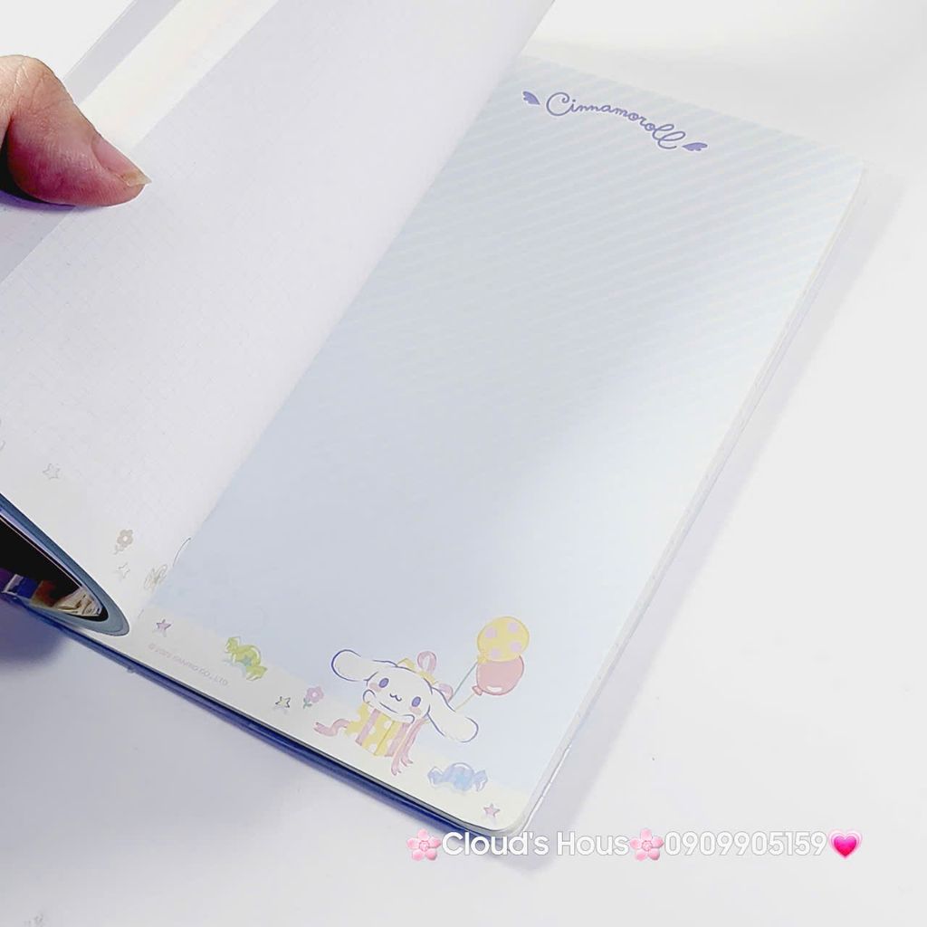 Sổ Tay - Vở Sanrio Kuromi Cinnamoroll Melody Hello Kitty Cho bé (ĐÀI LOAN)