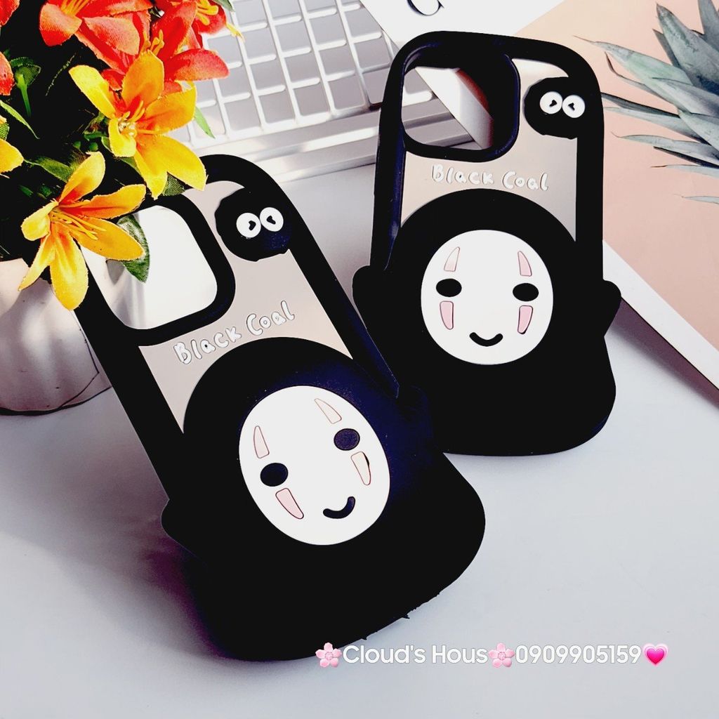 Case Ốp điện thoại iPhone Su dẻo Vô Diện 3D Nổi Black Cool iPhone 11/12/13/14/15/Pro/Promax