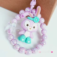 Vòng charm đeo điện thoại Ngọc trai Nơ trong Charm Hoạt hình