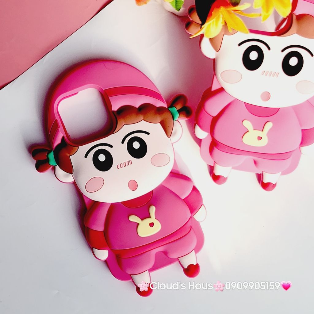 Case Ốp điện thoại iPhone Su dẻo Cô Bé Bút Chì Đồ Hồng iPhone 6P/7P/8P/X/Xs/XSMax/11/12/13/14/15/Pro/Promax