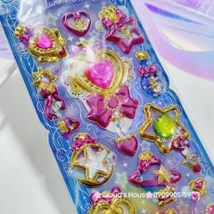 Sticker Quyền trượng Sakura 3D nổi