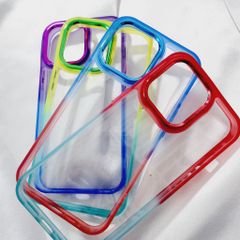 Case Ốp điện thoại iPhone Lưng trong Chống ố Viền dẻo Ombre iPhone 11/12/13/14/Plus/Pro/Promax