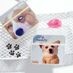 Cover Case Vỏ bảo vệ Airpod Chó Corgi Gương form vuông Airpod 1/2/3/Pro/Pro2