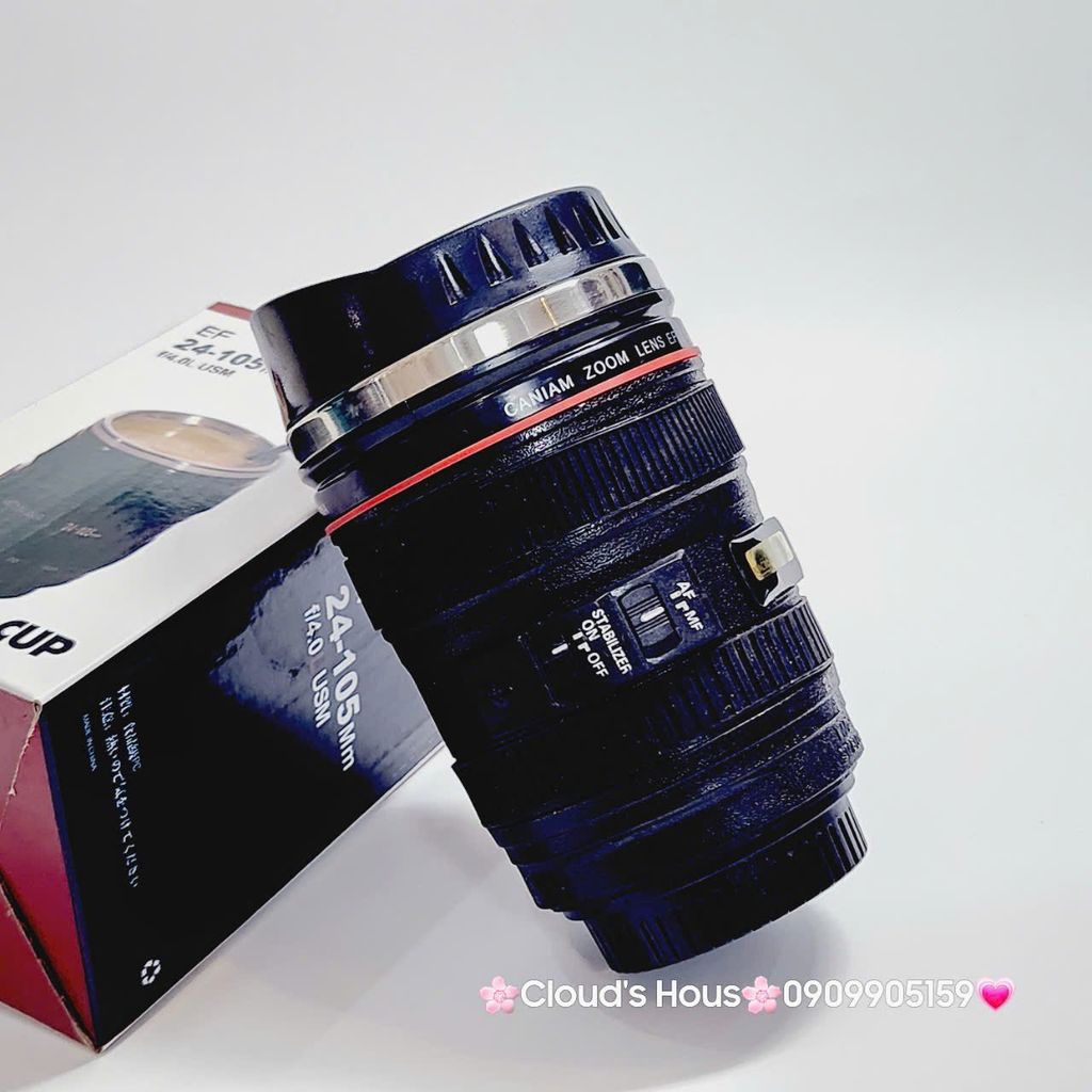 Ly Nước Hình Ống Kính Camera Caniam