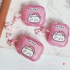 Cover Case Vỏ bảo vệ Airpod Mèo Kitty phao gợn sóng phao gợn sóng Airpod 1/2/3/Pro/Pro2