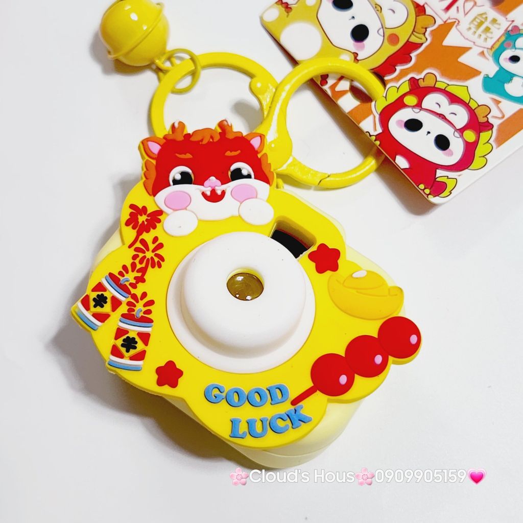 Móc Khóa Máy Ảnh Lân TẾT Kute Good Luck