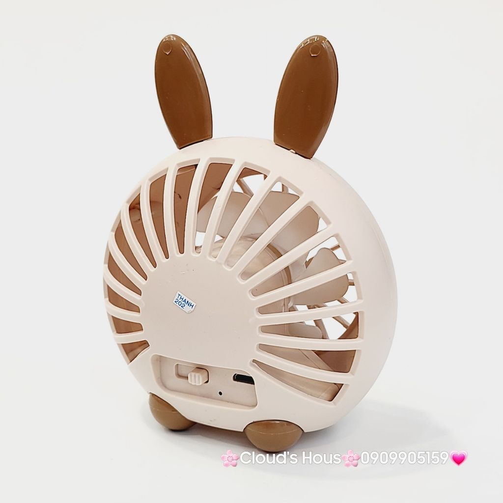 Mini Fan - Quạt Tai Thỏ và Gấu để bàn siêu mini