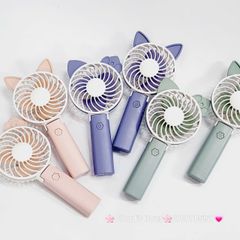 Quạt Cầm Tay - Để Bàn Tai Mèo Gập Được Đầu