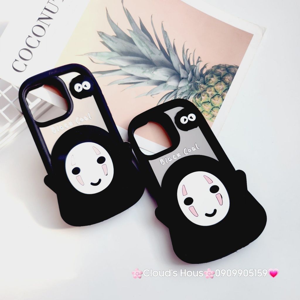 Case Ốp điện thoại iPhone Su dẻo Vô Diện 3D Nổi Black Cool iPhone 11/12/13/14/15/Pro/Promax