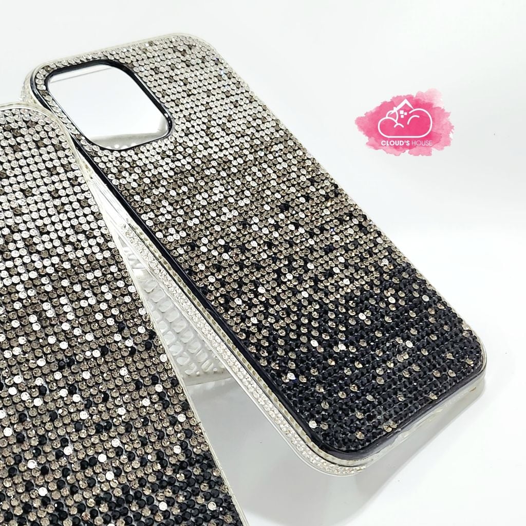Case Ốp điện thoại iPhone Đính đá Ombre Bling bling sang chảnh iPhone 11/12/13/14/Pro/Promax
