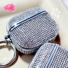 Cover Case Vỏ bảo vệ Airpod Đính đá Trắng sang chảnh Airpod 1/2/3/Pro/Pro2