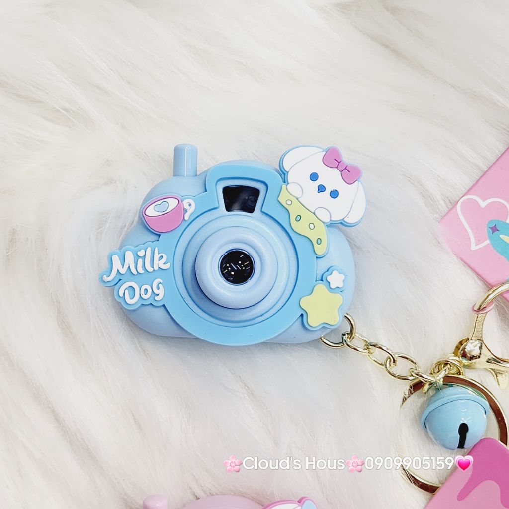 Móc khóa Máy ảnh Milk Dog