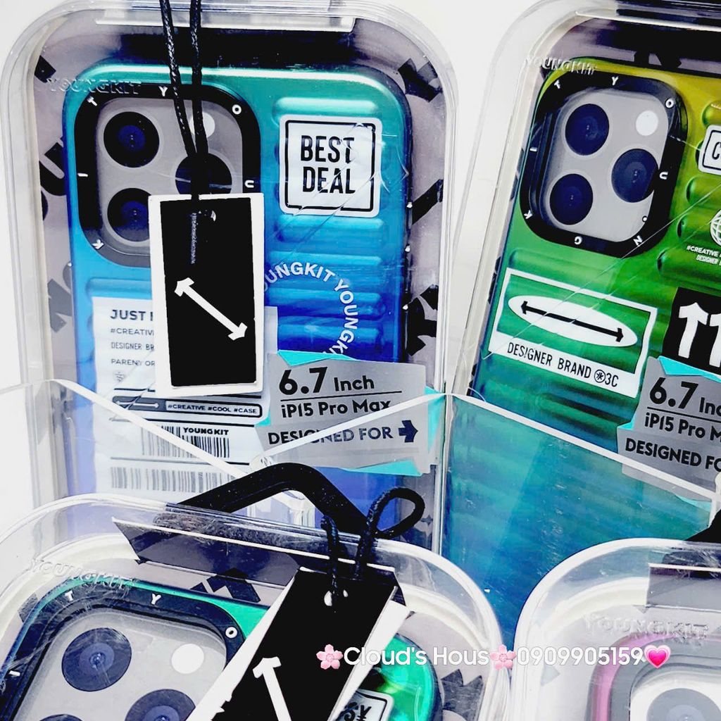 Case Ốp điện thoại iPhone Nhám Sọc ngang Hologram Youngkit chính hãng  iPhone 14/15/Pro/Promax