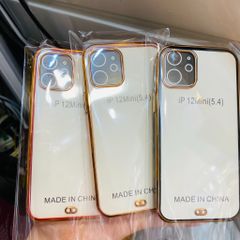 Case Ốp điện thoại iPhone Viền xi cam Trong dẻo