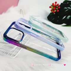Case Ốp điện thoại iPhone X&M Trong viền hologram bóng iPhone 14Promax/ 15Promax (5 mẫu)