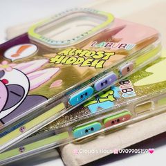 Case Ốp điện thoại iPhone Likgus Labubu Xanh lá Bling Hologram iPhone 12/13/14/15/Pro/Promax