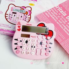 Máy Tính Hello Kitty Màu Hồng Nhạt Mặt Tròn KT-2288A ( nhỏ)