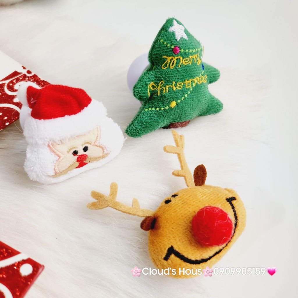 PopSocket Noel Merry Christmas Bông vải