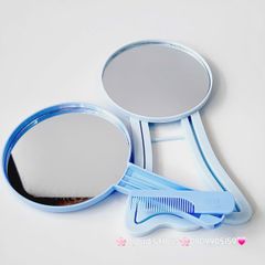 Gương Để Bàn - Cầm Tay Kèm Lược
