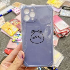 Case Ốp điện thoại iPhone Mèo và Thỏ Nhám trơn Form vuông