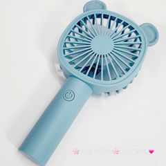 Mini Fan - Quạt Cầm Tay Tai Thú Nhiều Màu ( có đế rời để bàn)