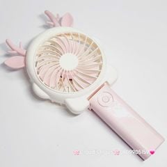 Mini Fan - Quạt Cầm Tay Có Tai Sừng Nhiều màu