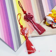 Móc Khóa Tua Rua Đồng Tâm Kết Treo Cát Tường ( TAIWAN)