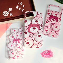 Case Ốp điện thoại iPhone Gấu dâu Lotso iPhone 11/12/13/14/Plus/Pro/Promax 2in1