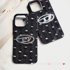 Case Ốp điện thoại iPhone Jeans Diesel Logo chữ D cá tính iPhone 7+/8+/X/Xs/XSMax/11/12/13/14/15/Pro/Promax