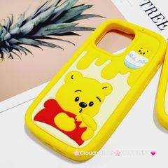 Case Ốp điện thoại iPhone Su dẻo Gấu Pooh Mật Ong iPhone 11/12/13/14/15/Pro/Promax
