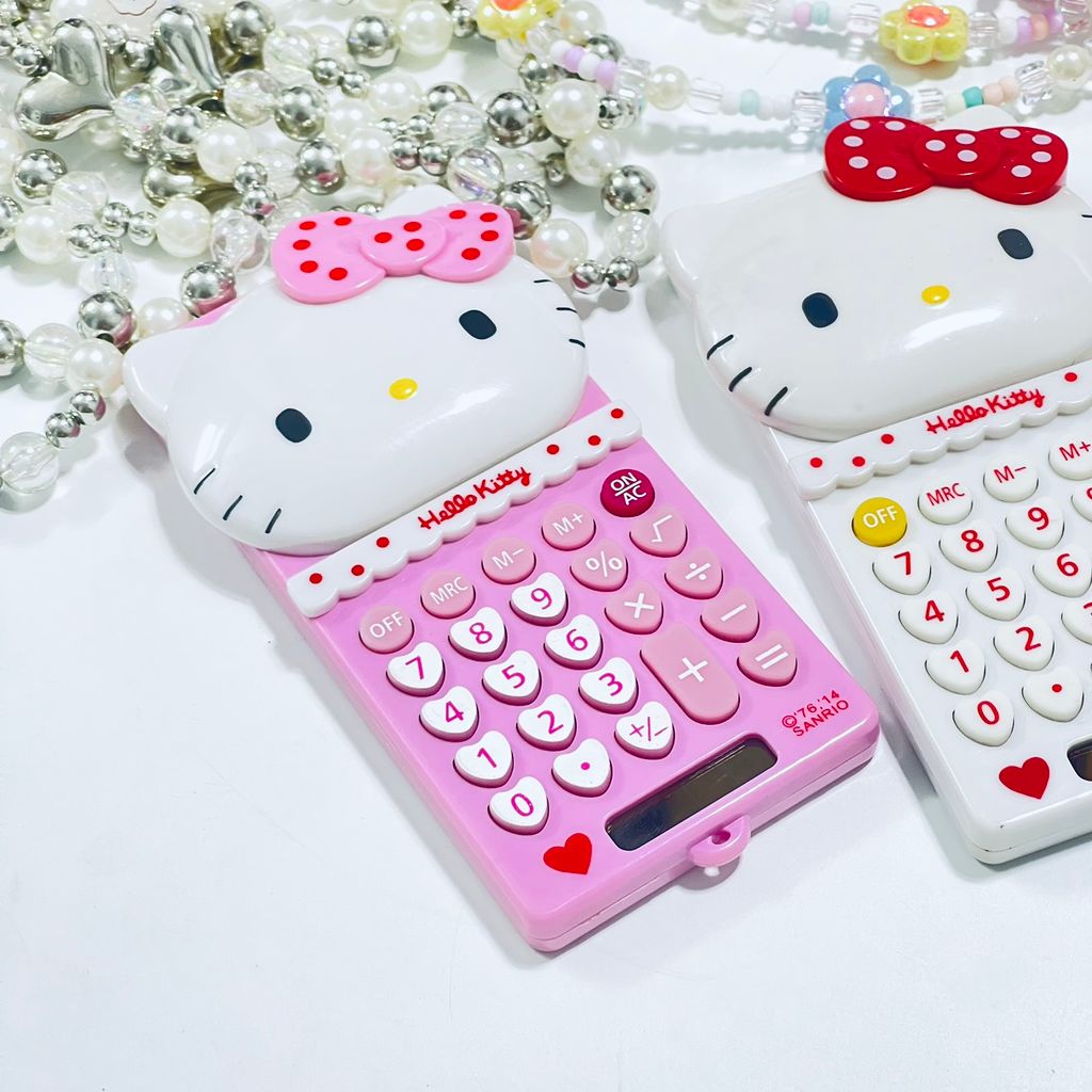 Máy Tính Hello Kitty Mini Cầm Tay (3 màu) - kèm dây charm KT966