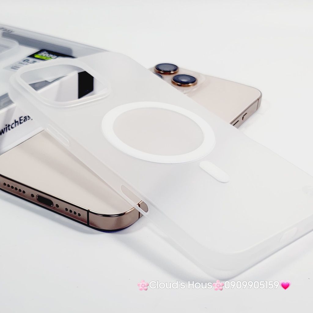 Case Ốp điện thoại iPhone Switcheasy Ultra Slim Nhám Lụa Siêu Mỏng Magsafe 0.35mm 16/Plus/Pro/Promax