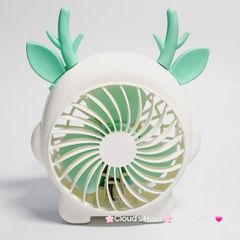 Mini Fan - Quạt Cầm Tay Có Tai Sừng Nhiều màu