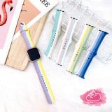 Dây Apple Watch Silicone Chống bẩn Họa tiết basic