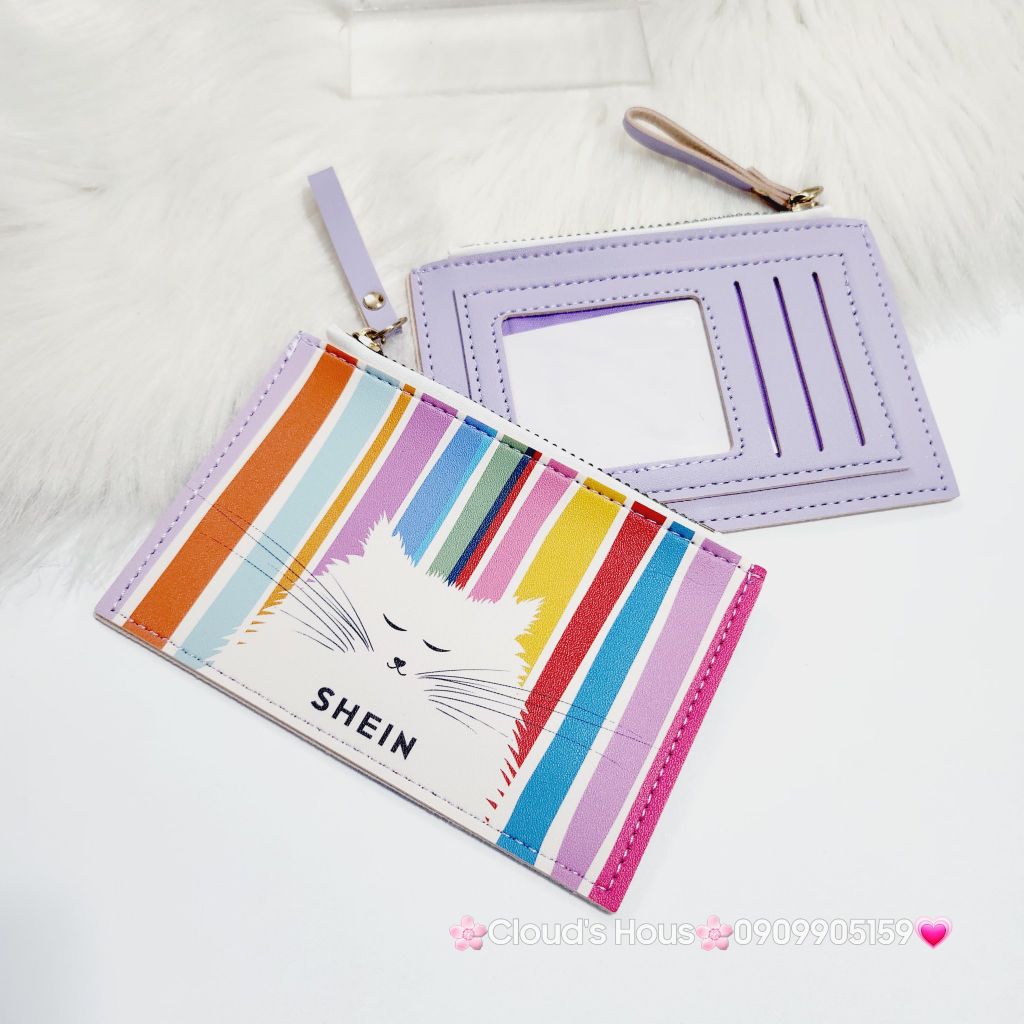 Bóp móc khóa da Shein nhiều mẫu