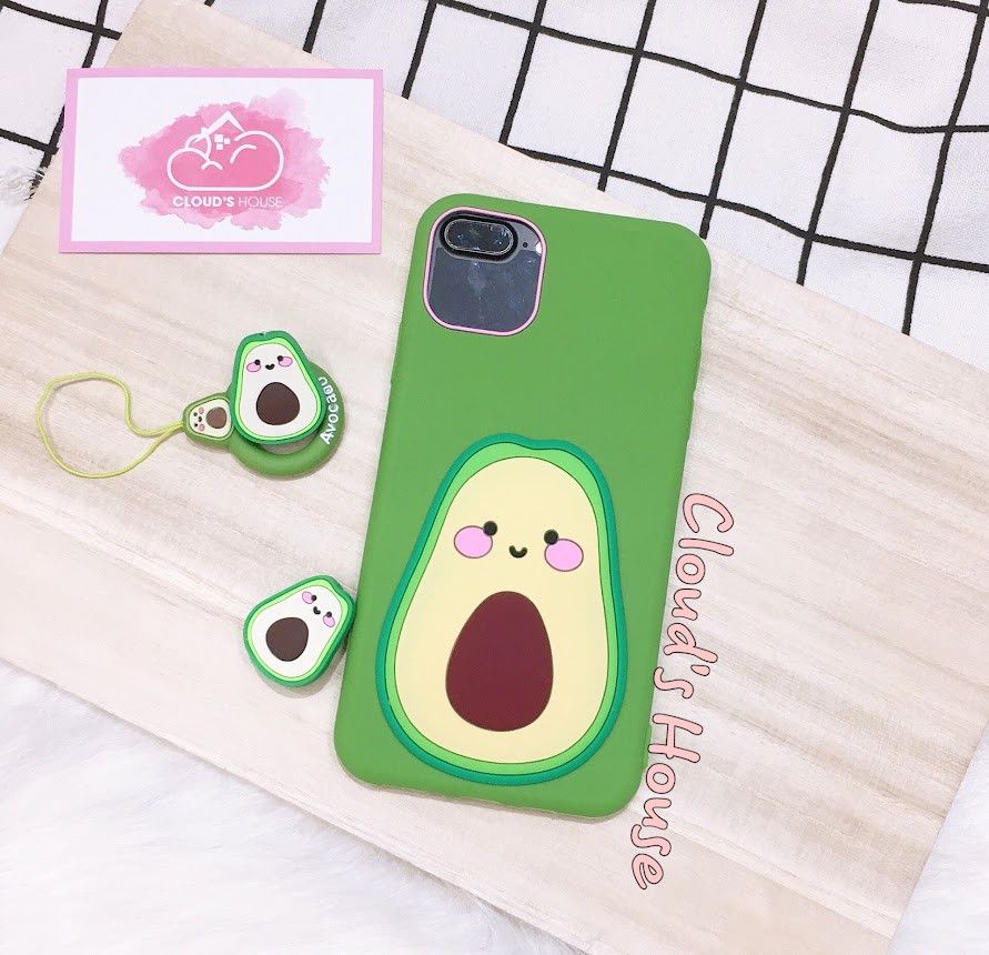 Case Ốp điện thoại iPhone SU DẺO Trái bơ Basic iPhone X/Xs/XsMax/11/12/Pro/Promax