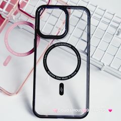 Case Ốp điện thoại iPhone X&M Trong viền hologram bóng iPhone 14Promax/ 15Promax (5 mẫu)