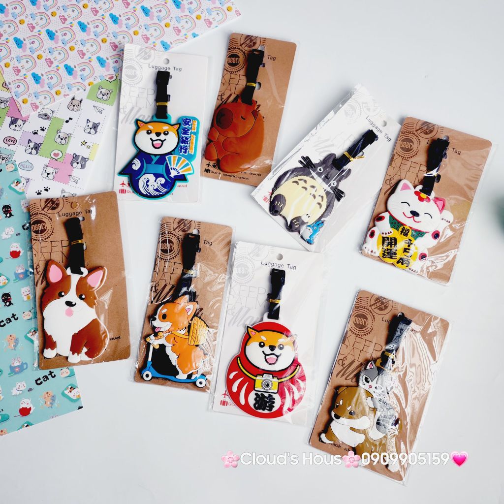 Tag Treo Vali Silicone Luggage Tag Đài Loan