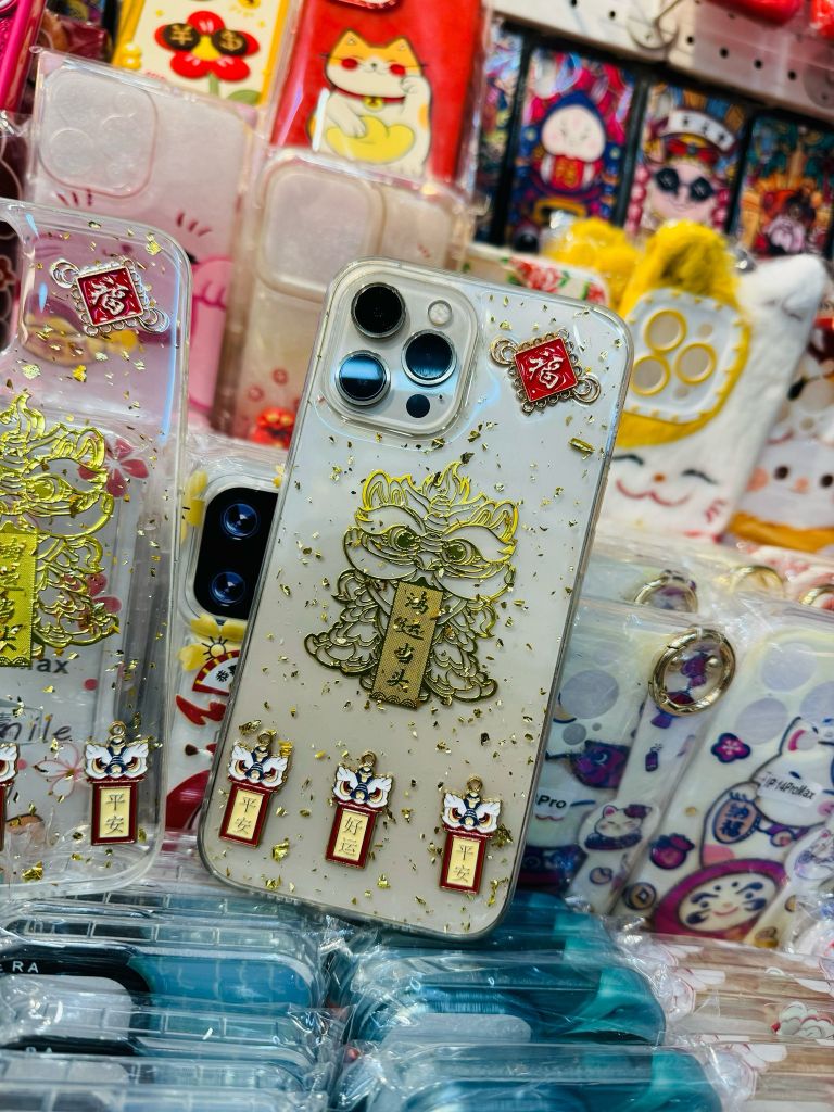 Case Ốp điện thoại iPhone RỒNG VÀNG - CHỮ LONG trong dẻo iPhone 11/12/13/14/15/Pro/Promax TẾT