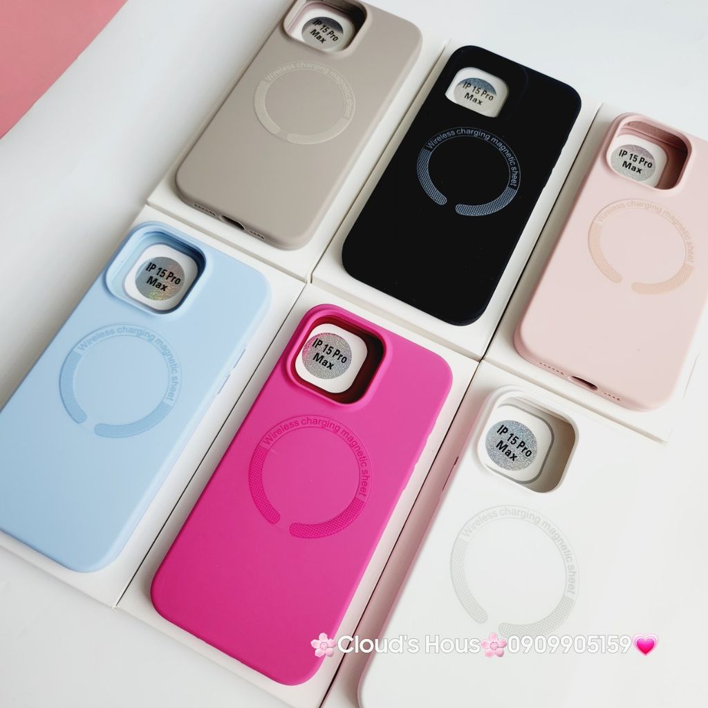 Case Ốp điện thoại iPhone Silicone Magsafe Basic iPhone 11/12/13/14/15/Plus/Pro/Promax