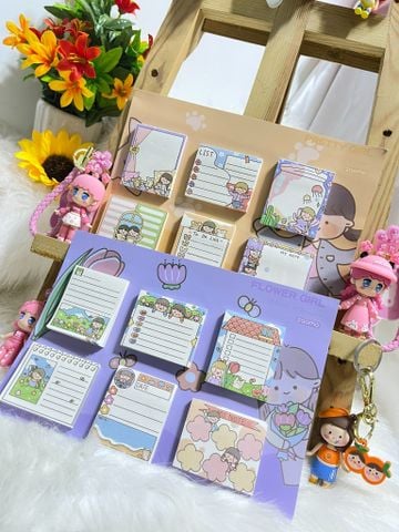 SỔ NOTE 6 Ô Hoạt Hình