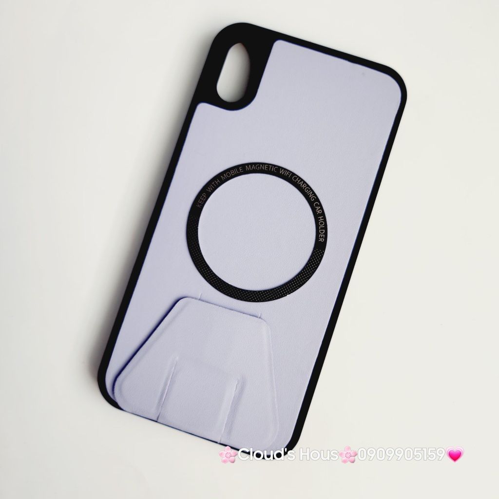 Case Ốp điện thoại iPhone Da Magsafe Chống dựng đơn giản iPhone X/XSM/11/12/13/14/15/Pro/Promax