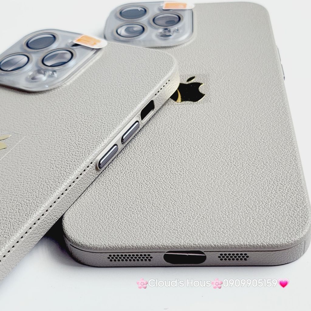 Case Ốp điện thoại iPhone Da Trơn Basic Bảo Vệ Camera iPhone 11/12/13/14/15/Pro/Promax