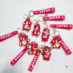 MÓC KHÓA GẤU DÂU LOTSO Mập Kute (4 mẫu)