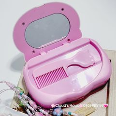 Máy Tính Hello Kitty Gấp Gọn Kèm Lược Gương XD-1104A